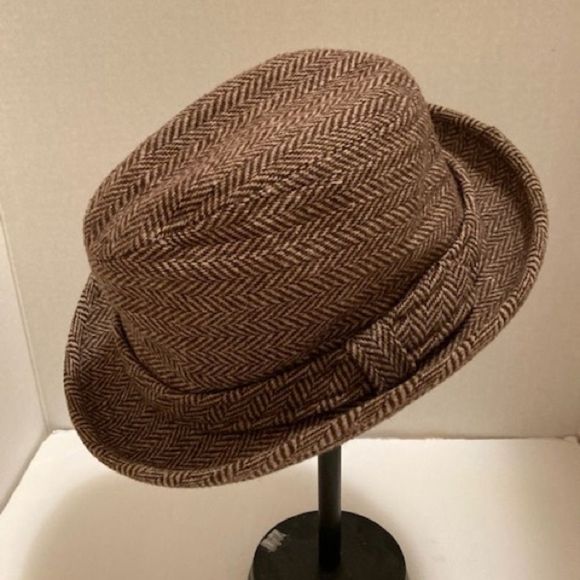 Country Gentleman Accessories Vintagemens Wool Tweed Fedora Hat By